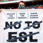 European Super League Protest